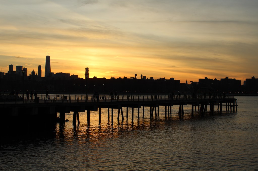 Daily Prompt: Flames – A New York City&nbsp;Sunset