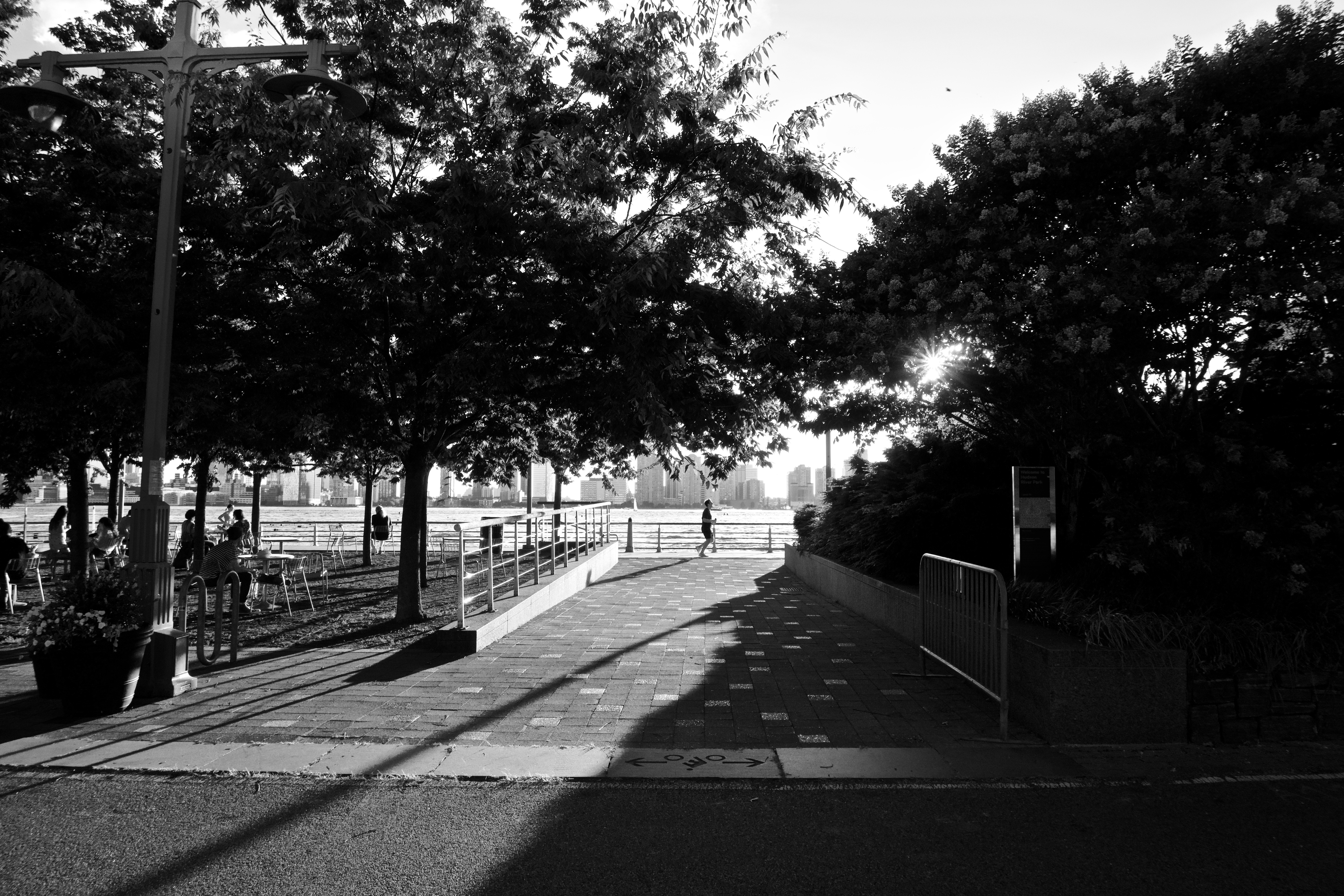 Jogging along West Street