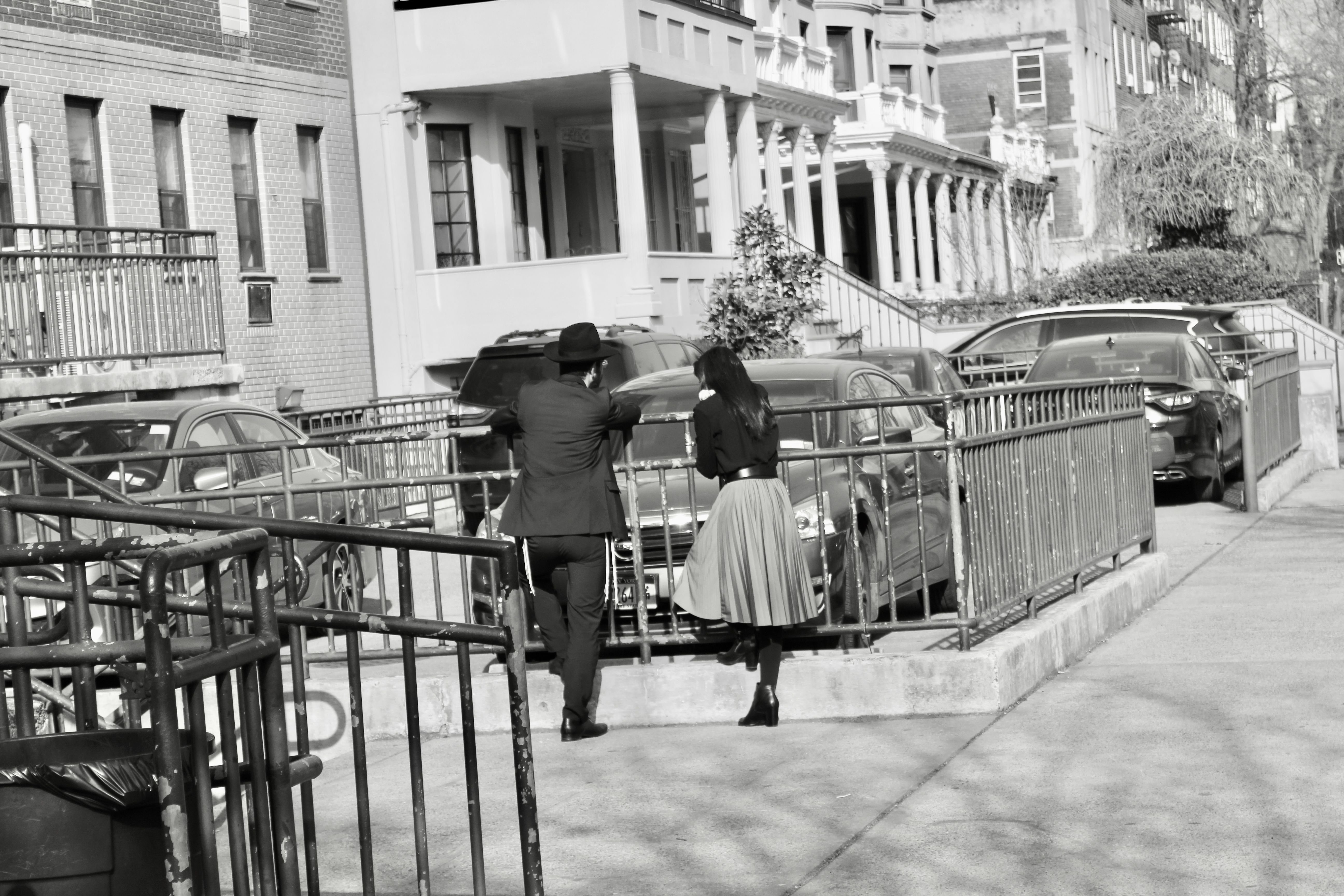 Jewish "couple" in Crown Heights, Brooklyn