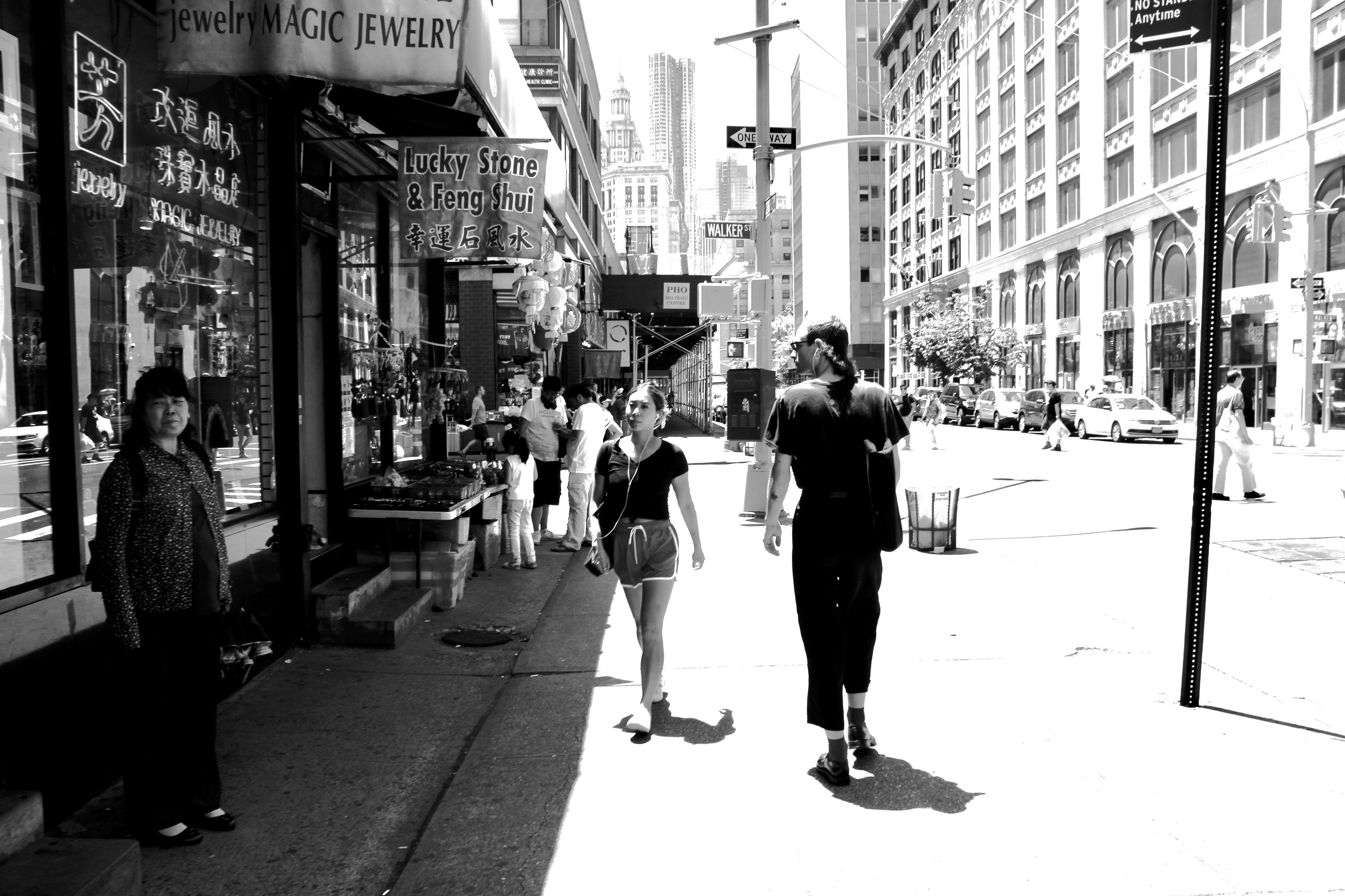 Checking himself out, perhaps? NYC.